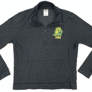 Victoria Secret PINK Oregon Ducks 1/4 Zip Pullover